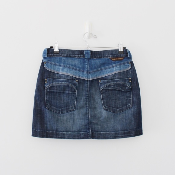 Citizens Of Humanity Vintage Y2K Denim Mini Skirt Size 28 - Picture 4 of 8